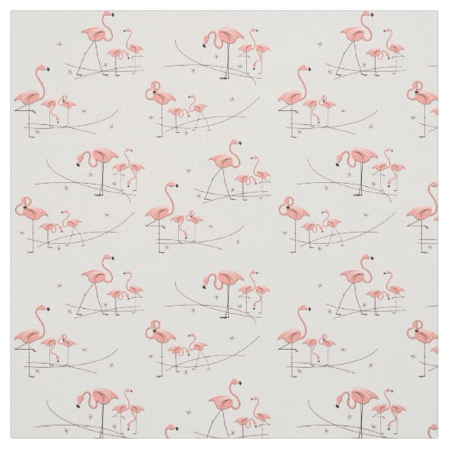 Flamingos Rosa Multi-tyg Tyg (Provkarta)