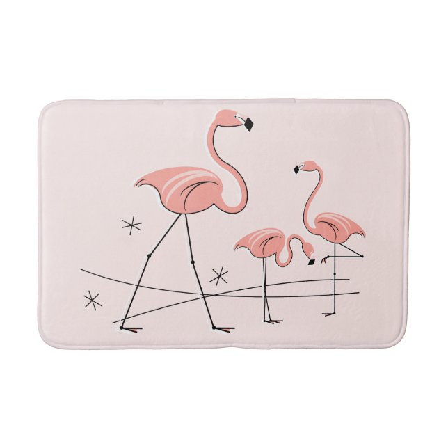 Flamingos Rosa Trio 2 bad mat Badrumsmatta (Framsidan)