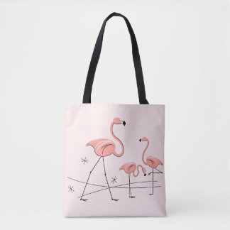 Flamingos Rosa Trio 2 hela tiden Tygkasse