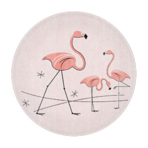 Flamingos Rosa Trio 2-skärningsportet runt