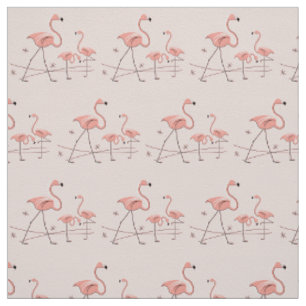 Flamingos Rosa Trio 2-väv Tyg