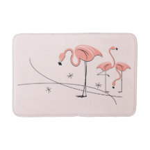 Flamingos Rosa Trio 3 bad mat