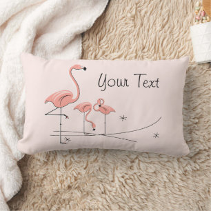 Flamingos Rosa Trio 4 lumbar Lumbarkudde