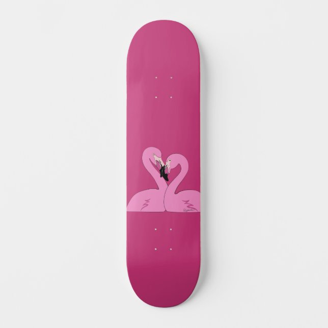 Flamingos Skateboard (Framsida)