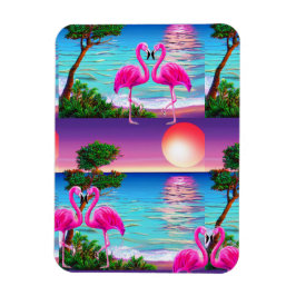 Flamingos Sol Magnet