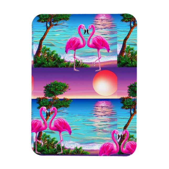 Flamingos Sol Magnet (Vertikal)