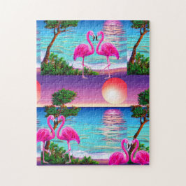 Flamingos Sol Pussel