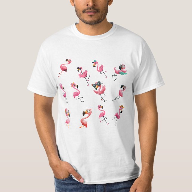 Flamingos T Shirt (Framsida)