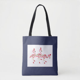 Flamingos Tote Bag Tygkasse