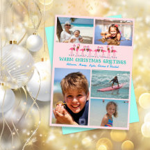 Flamingos Tropical jul Photo Collage Rosa