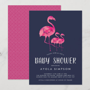 Flamingos-Twillingar för marin flotta och Rosa, ba Inbjudningar