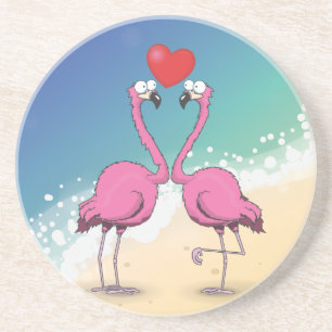 flamingos underlägg sandsten
