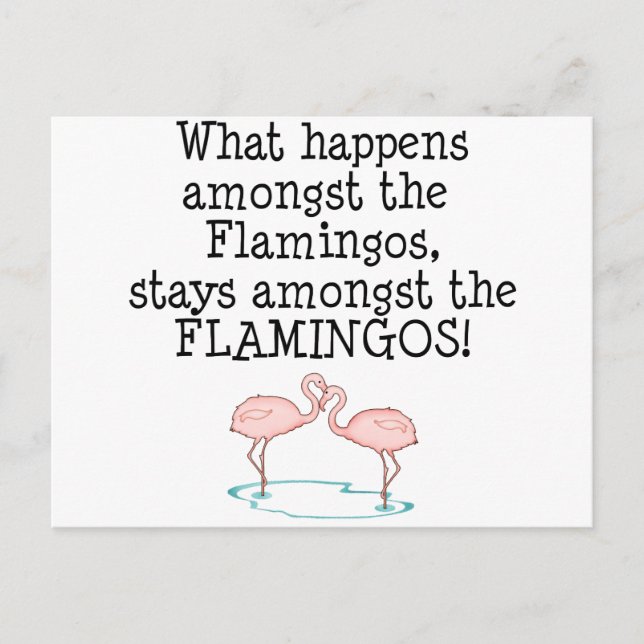 Flamingos Vykort (Framsida)