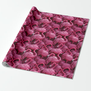 Flamingos Wrapping Papper Presentpapper