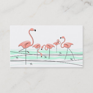 Flamingosgruppvisitkort Visitkort