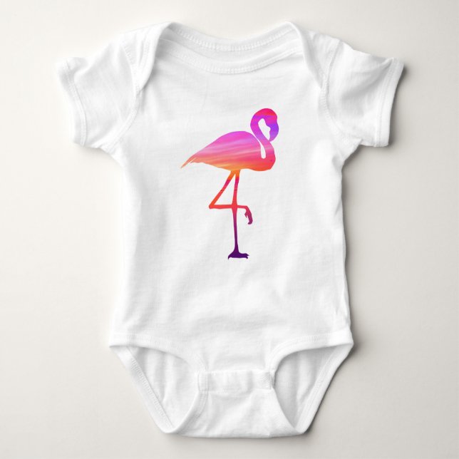 FlamingosolnedgångBodysuit T Shirt (Framsida)