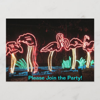 Flamingospartyinbjudningar Inbjudningar