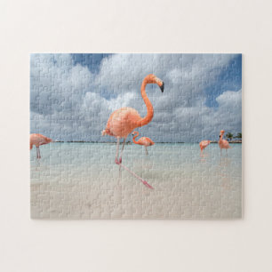 Flamingosstrand Aruba Pussel