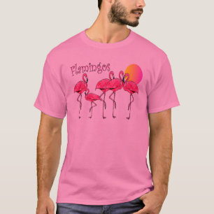 FlamingoTango på solnedgången--T-tröja & gåvor T-shirt