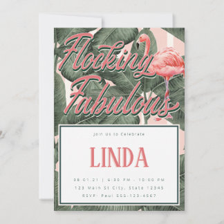Flamingotema - Flamingoinbjudan - Flamingotema Inbjudningar