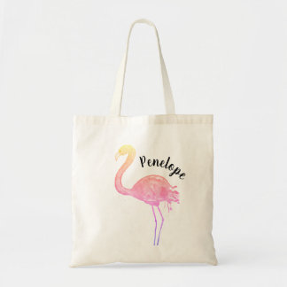 Flamingototot hänger lös med namn tygkasse
