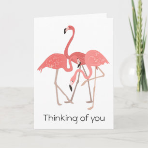 FlamingoTrio som är tänkande av dig Kort