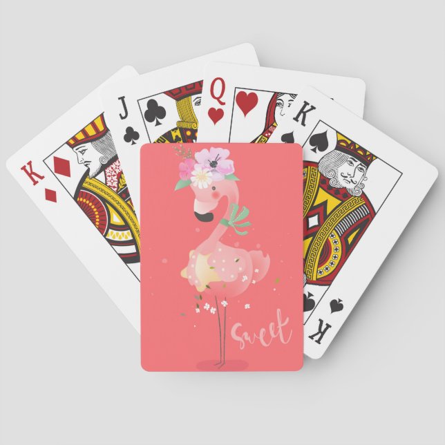 Flamingotryck Casinokort (Baksidan)