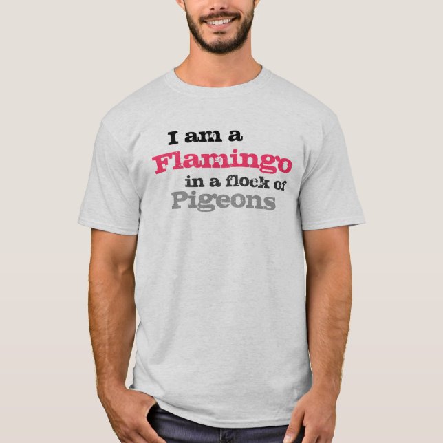 Flamingovärld Tee (Framsida)