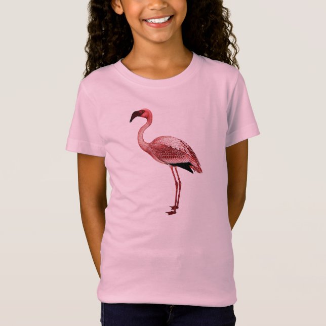 Flamingovintageillustration T-shirt (Framsida)