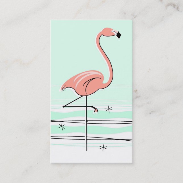 Flamingovisitkort Visitkort (Framsida)