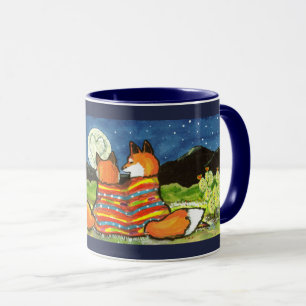 "Flamin'Kärlek" Red Foxes Fox Romantic Designer Mu Mugg