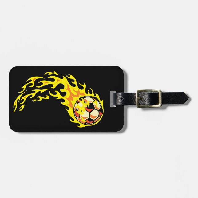 Flamin's Soccer Ball Bagagebricka (Horisontell Framsida)