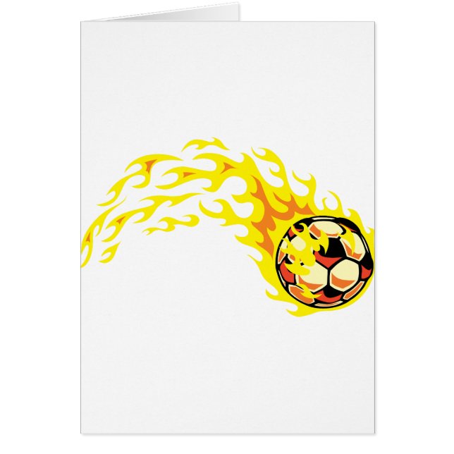 Flamin's Soccer Ball Hälsningskort (Framsidan)
