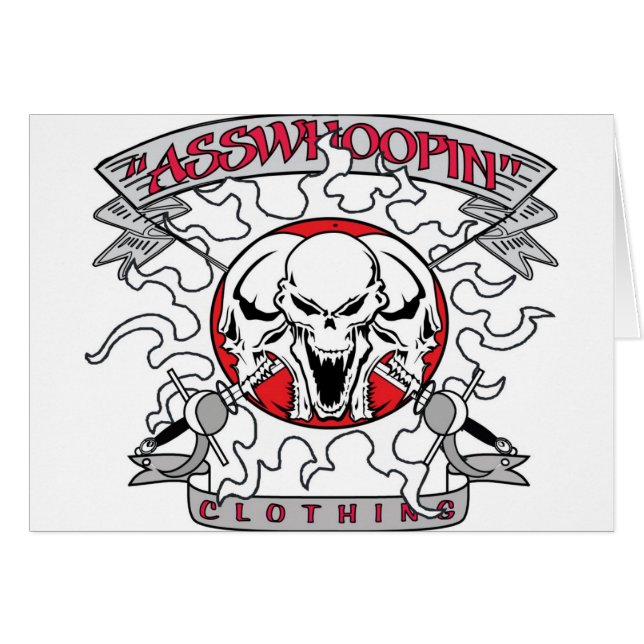 FLAMINSKULL HÄLSNINGSKORT (Framsidan Horizontal)