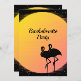 Flaminställning Sol kväll Bröllop Inbjudningar