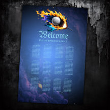 Flamintensitet: golf boll i aktion.