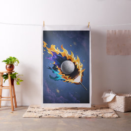 Flamintensitet: golf boll i aktion. tyg