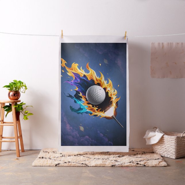 Flamintensitet: golf boll i aktion. tyg (In Situ)