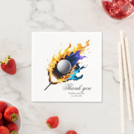 Flamintensitet: golfplattan boll i aktion pappersservett