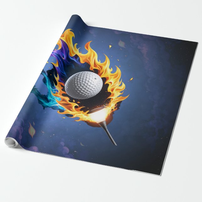 Flamintensitet: golfplattan boll i aktion presentpapper (Utrullad)