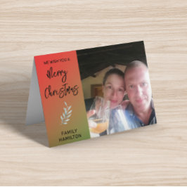 Flamkort för fotomiljupfamilj kort