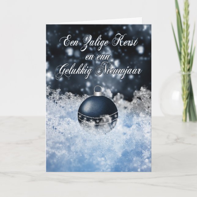 Flamländska julkort - Zalige Kerst en Enn Geluk Helgkort (Framsida)