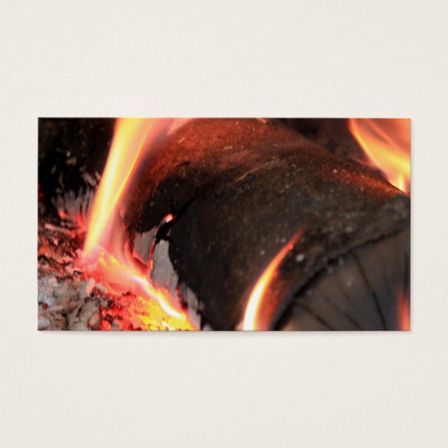 Flamlogg Visitkort (Framsidan)