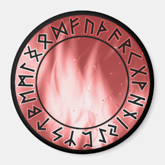 Flamlöpare, röd [00. blank] magnet