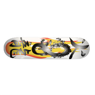 Flamma avfyrar draken 3D remix Skateboards