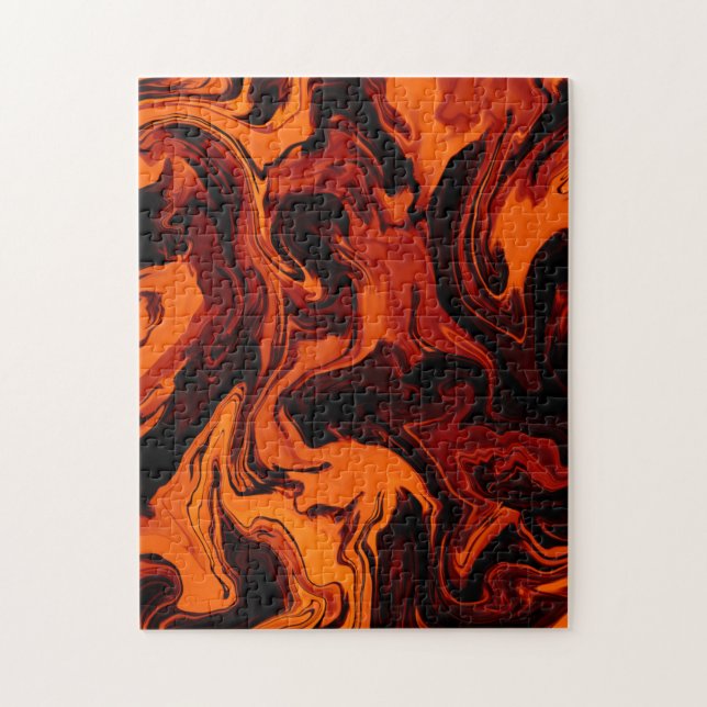 Flamma, brand, Abstrakt Pussel (Vertikal)