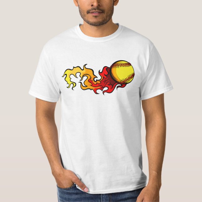 Flamma den Fastpitch softballT-tröja Tee Shirt (Framsida)