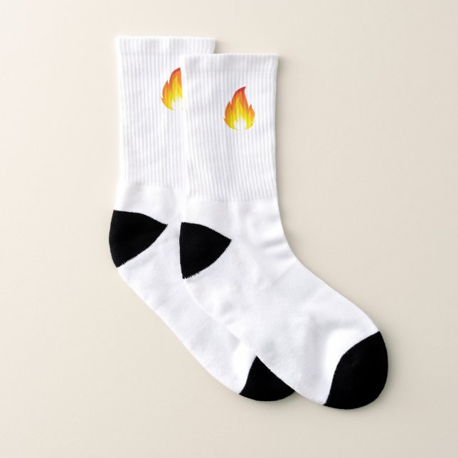 Flamma Emoji sockor Strumpor (Par)