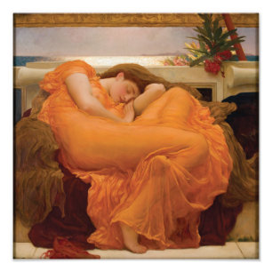 Flamma Juni av Frederic Leighton Fototryck