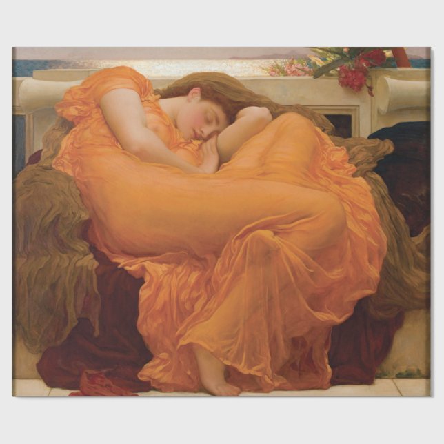 Flamma Juni av Frederic Leighton Presentpapper (Platt)
